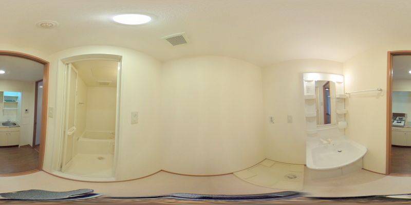 パノラマ画像洗面所