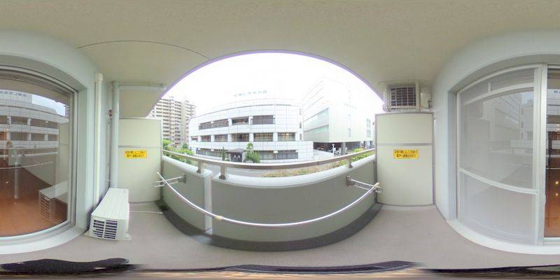 パノラマ画像バルコニー