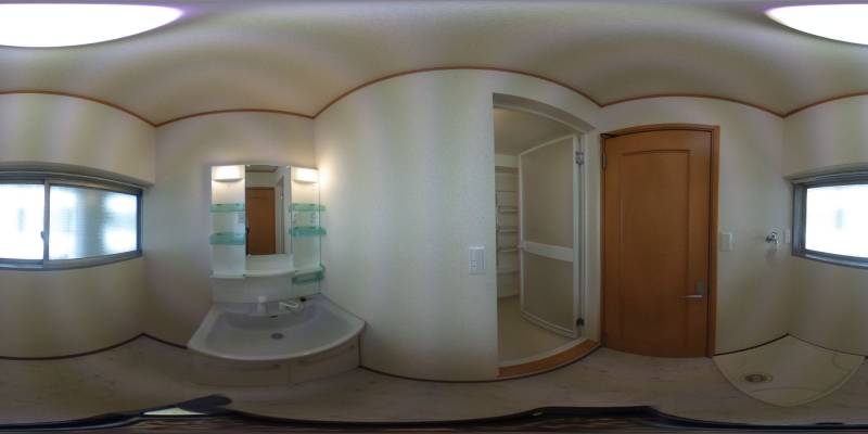 パノラマ画像洗面所