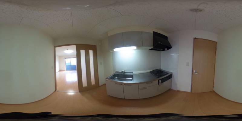 パノラマ画像キッチン