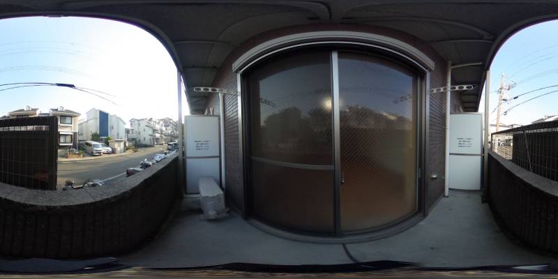 パノラマ画像バルコニー