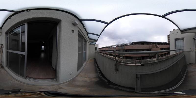 パノラマ画像バルコニー