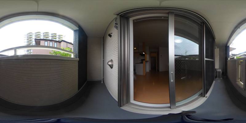 パノラマ画像バルコニー