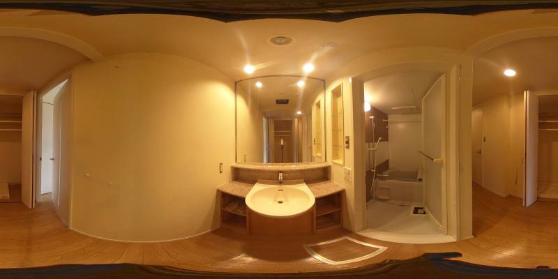 パノラマ画像洗面所