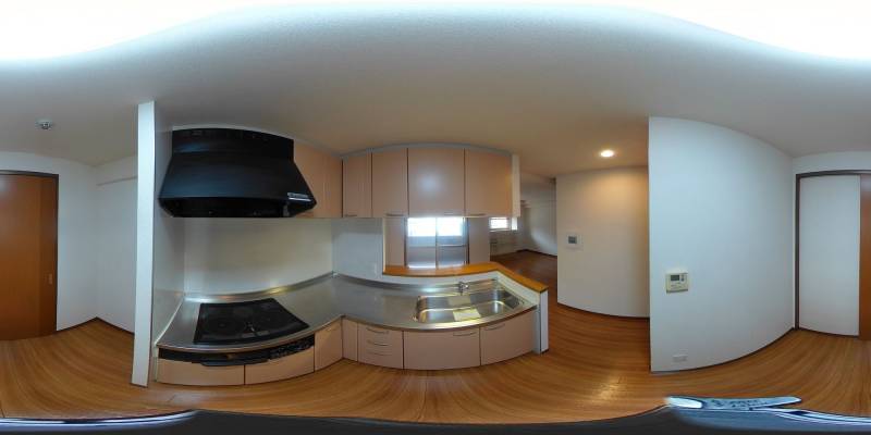 パノラマ画像キッチン