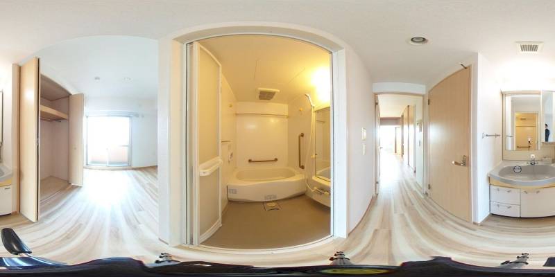 パノラマ画像バスルーム