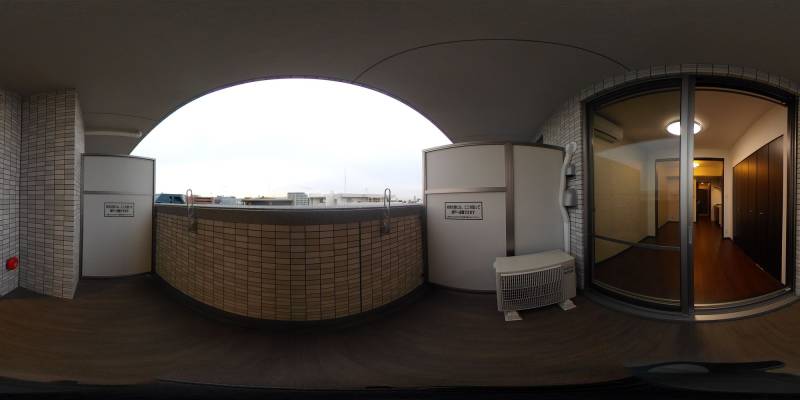 パノラマ画像バルコニー