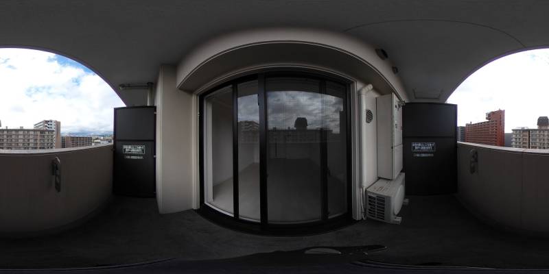 パノラマ画像バルコニー