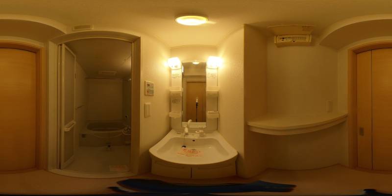 パノラマ画像洗面所