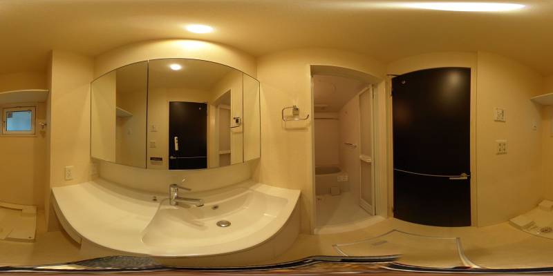 パノラマ画像洗面所