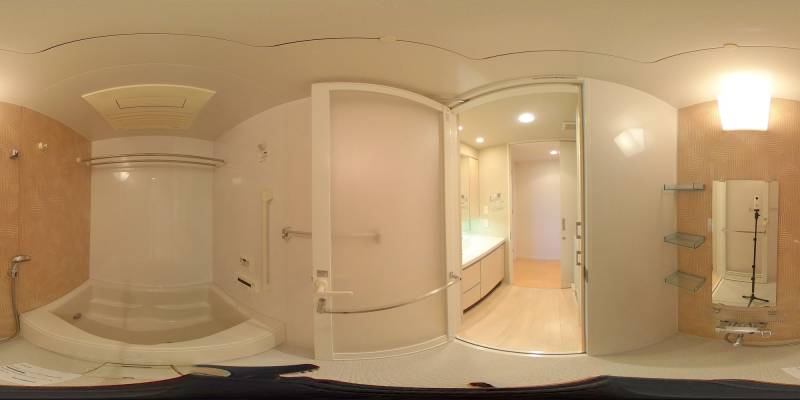 パノラマ画像バスルーム