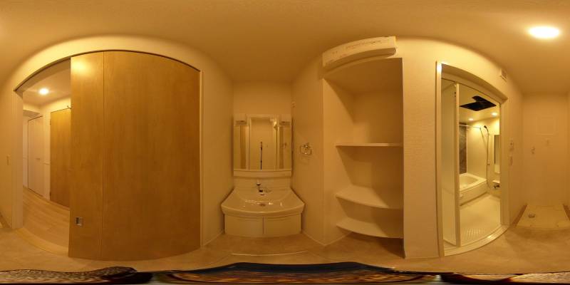 パノラマ画像洗面所