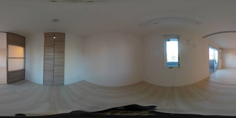 パノラマ画像寝室