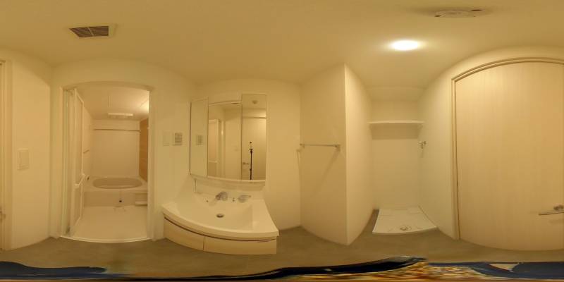 パノラマ画像洗面所