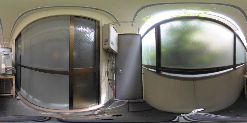 パノラマ画像バルコニー