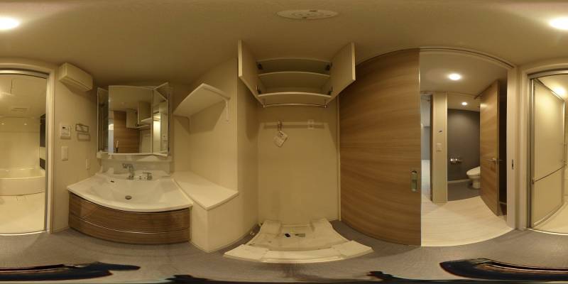 パノラマ画像洗面所