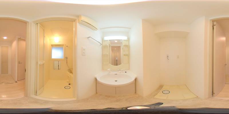 パノラマ画像洗面所