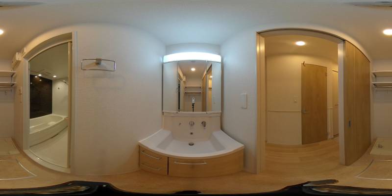 パノラマ画像洗面所