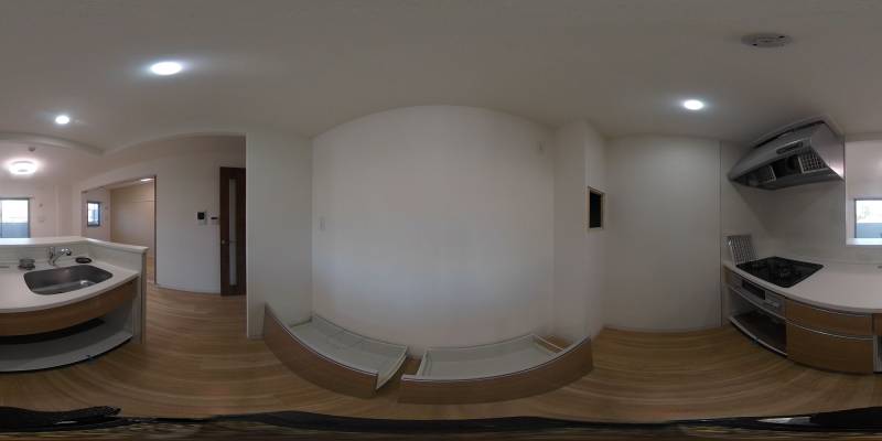 パノラマ画像キッチン