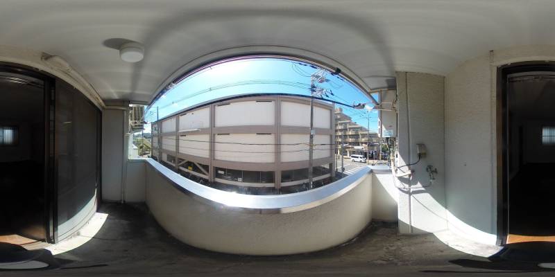 パノラマ画像バルコニー