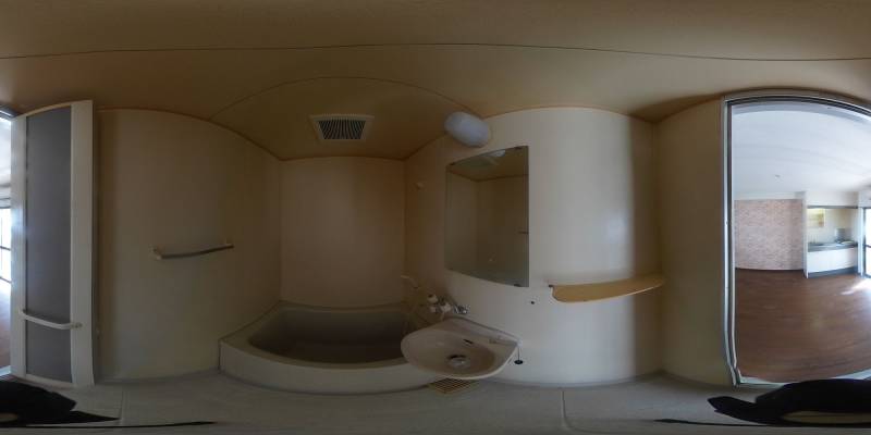 パノラマ画像バスルーム