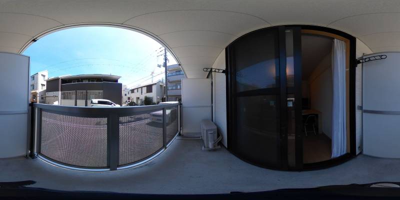 パノラマ画像バルコニー