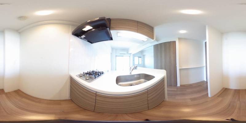 パノラマ画像キッチン