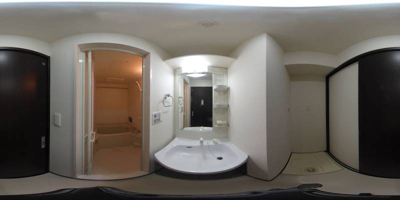 パノラマ画像洗面所