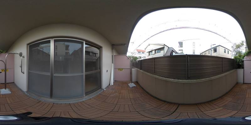 パノラマ画像バルコニー