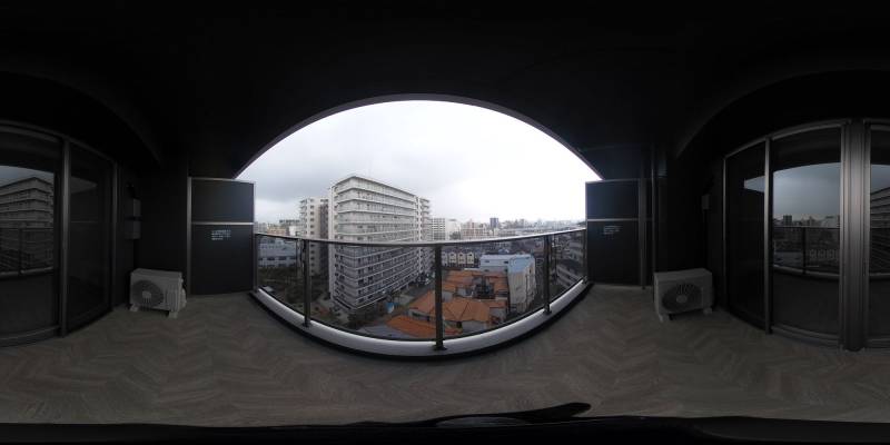 パノラマ画像バルコニー