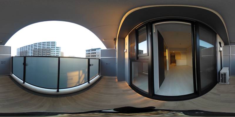 パノラマ画像バルコニー