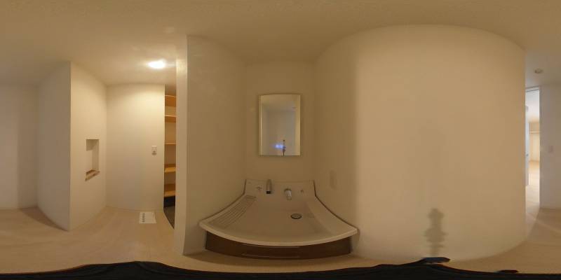 パノラマ画像洗面所