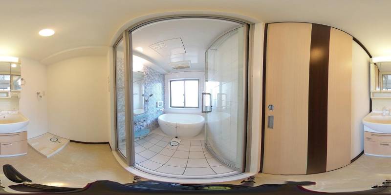 パノラマ画像バスルーム