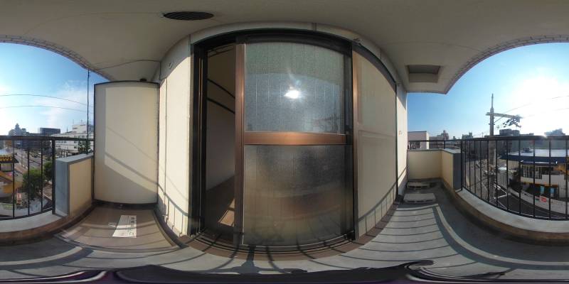 パノラマ画像バルコニー