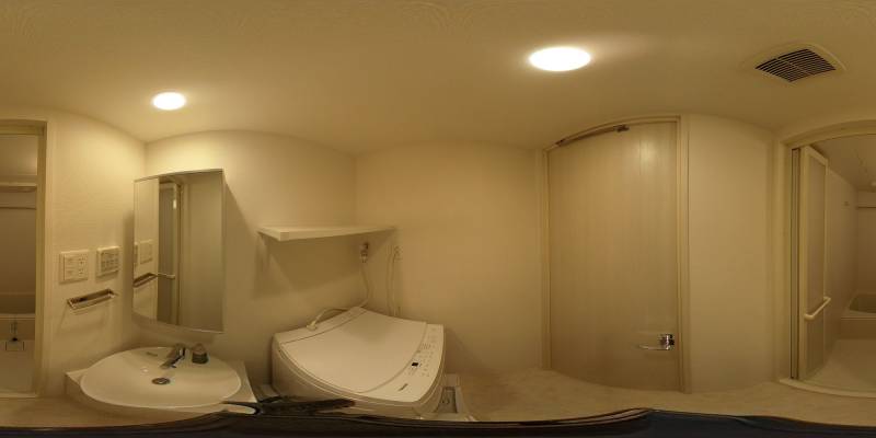 パノラマ画像洗面所