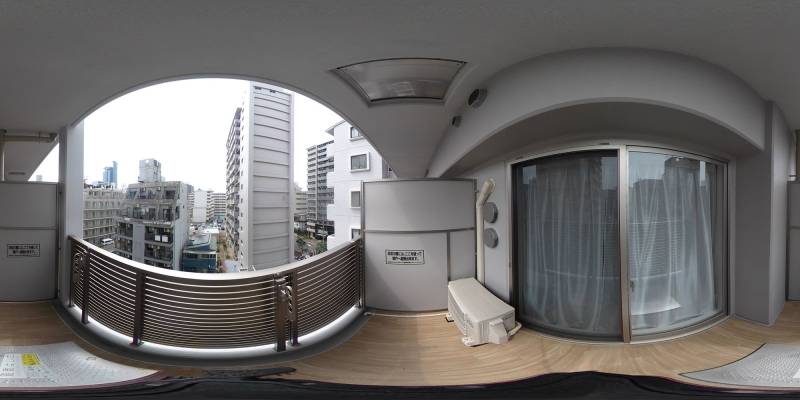 パノラマ画像バルコニー