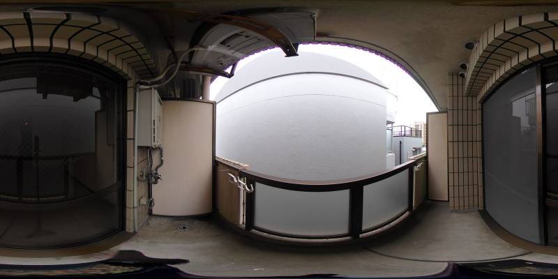 パノラマ画像バルコニー