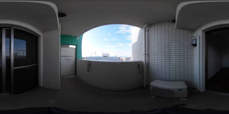 パノラマ画像バルコニー