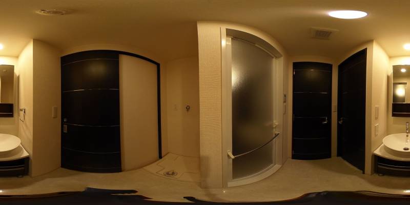 パノラマ画像洗面所