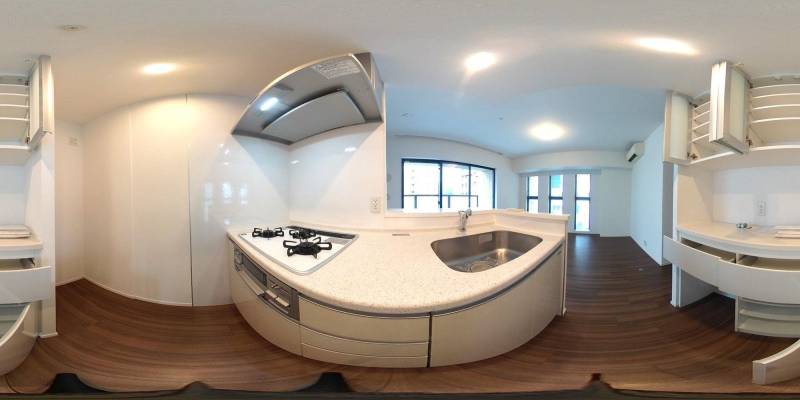 パノラマ画像キッチン