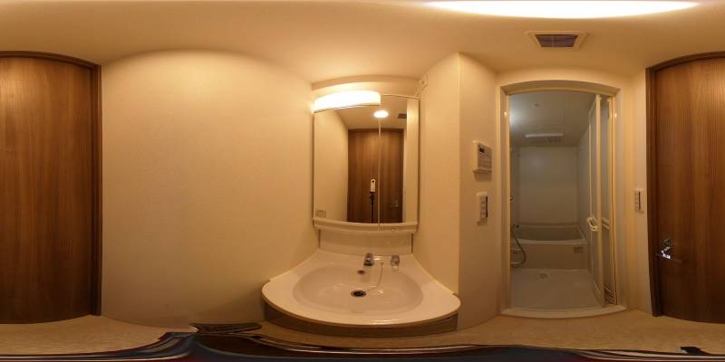 パノラマ画像洗面所