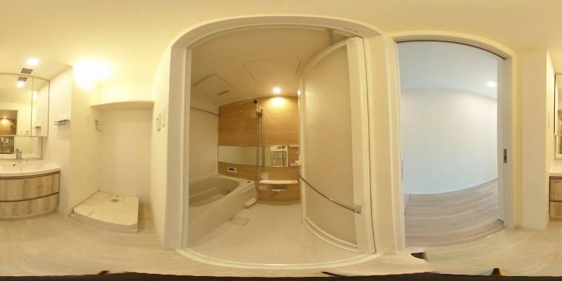 パノラマ画像バスルーム