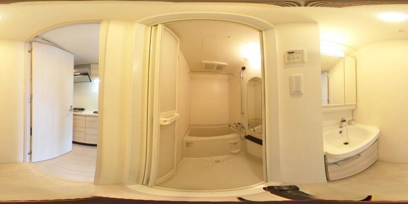 パノラマ画像バスルーム