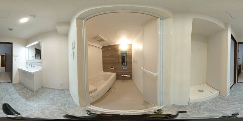 パノラマ画像バスルーム