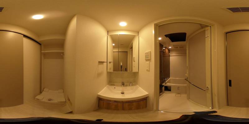 パノラマ画像洗面所