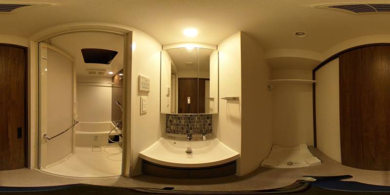 パノラマ画像洗面所