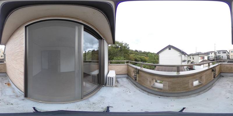 パノラマ画像バルコニー