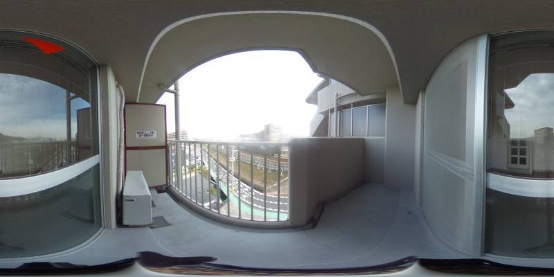 パノラマ画像バルコニー