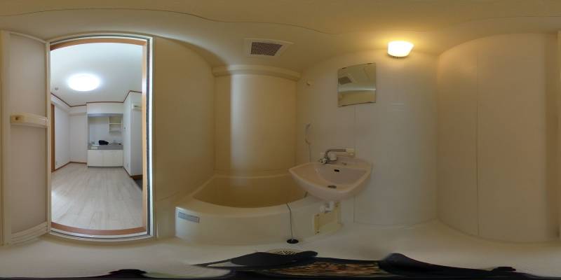 パノラマ画像バスルーム