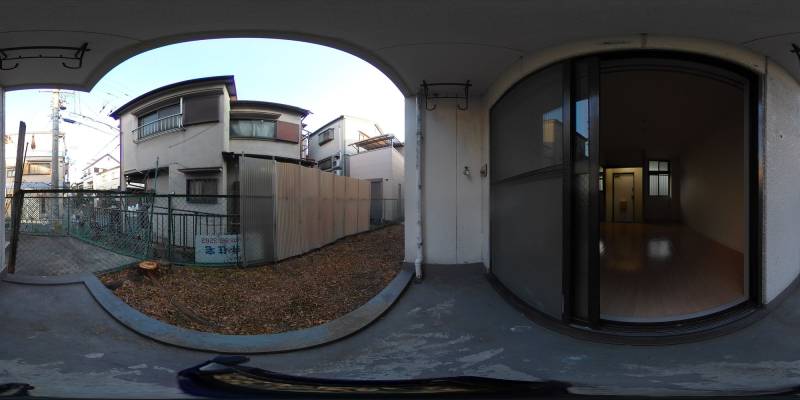 パノラマ画像バルコニー